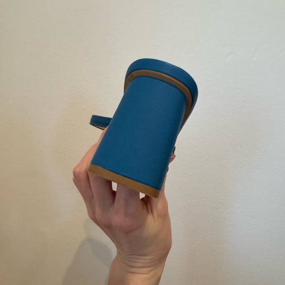 Journee Collection Women Blue Emory Open Square Toe Block Heel Sandals Size 8 - Picture 11 of 14